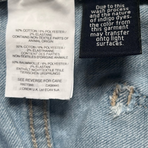 Madewell 9” Button-Front High-Rise Skinny Crop Jeans, Denton Wash, Size 30 - Picture 10 of 16